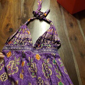 Love Shop Printed Maxi Halter Dress NWT  S/M